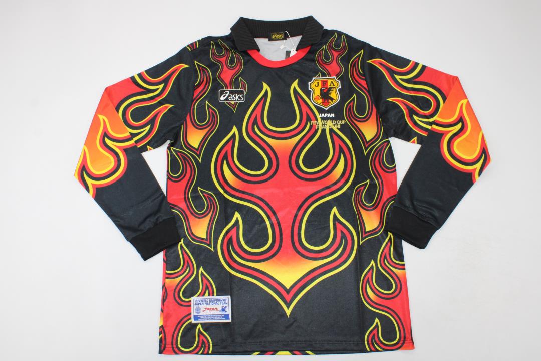 AAA Quality Japan 1998 World Cup GK Black/Red Long Jersey